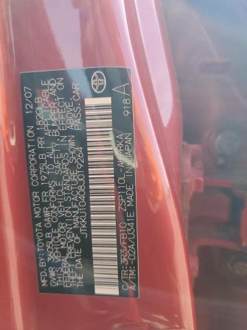 JTKKU10408J019264 - 2008 TOYOTA SCION XD RED photo 13