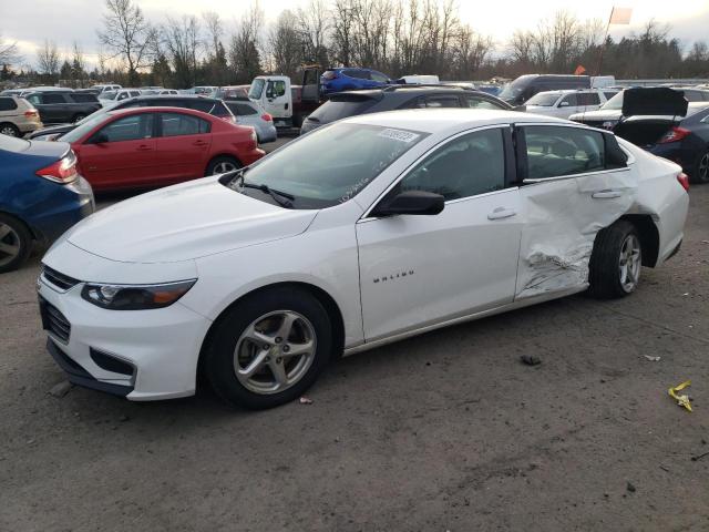 1G1ZB5ST6JF215508 - 2018 CHEVROLET MALIBU LS WHITE photo 1