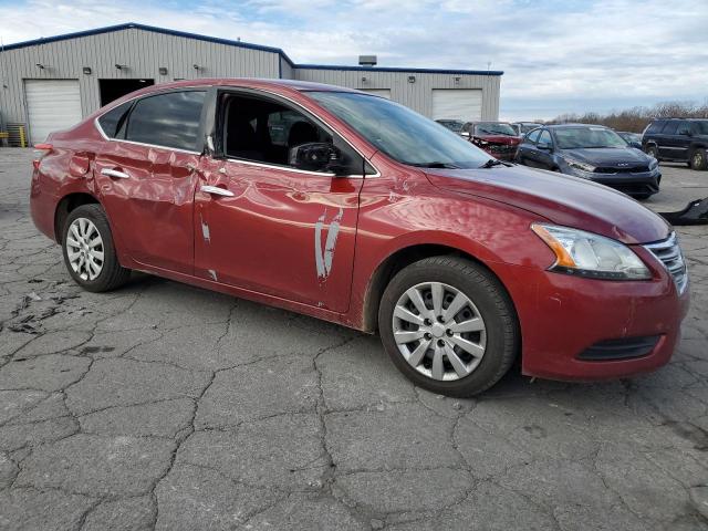 3N1AB7AP6FL636391 - 2015 NISSAN SENTRA S RED photo 4