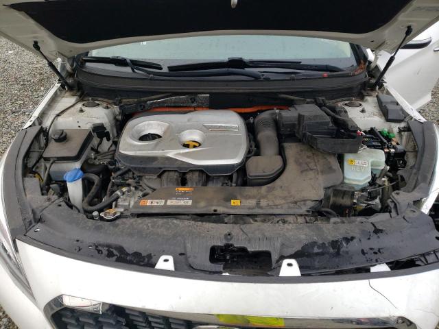 KMHE34L36HA074437 - 2017 HYUNDAI SONATA HYBRID WHITE photo 11