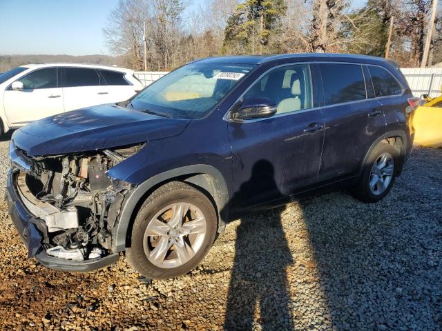 5TDDKRFH0FS097011 - 2015 TOYOTA HIGHLANDER LIMITED BLUE photo 1