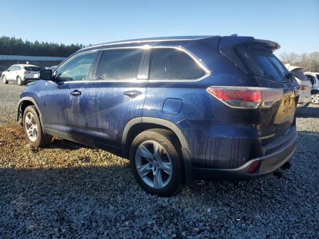 5TDDKRFH0FS097011 - 2015 TOYOTA HIGHLANDER LIMITED BLUE photo 2