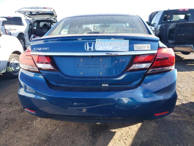 19XFB2F88DE046041 - 2013 HONDA CIVIC EX BLUE photo 6