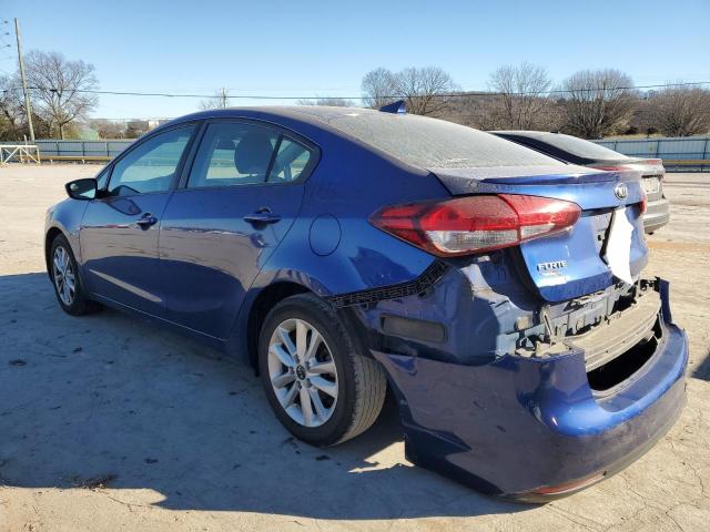 3KPFL4A71HE047738 - 2017 KIA FORTE LX BLUE photo 2