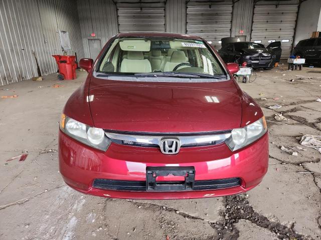 1HGFA16887L006262 - 2007 HONDA CIVIC EX RED photo 5