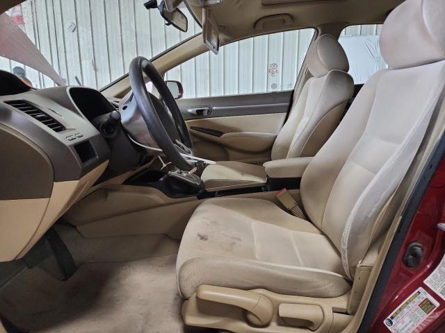 1HGFA16887L006262 - 2007 HONDA CIVIC EX RED photo 7