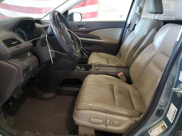 JHLRM4H74CC013845 - 2012 HONDA CR-V EXL GREEN photo 7