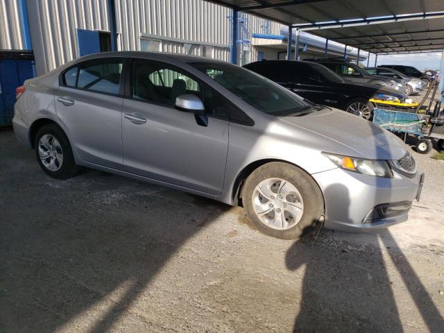 19XFB2F55DE253654 - 2013 HONDA CIVIC LX SILVER photo 4