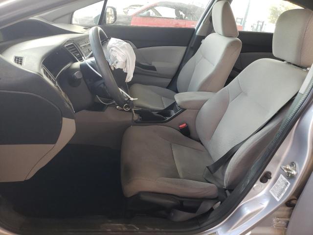 19XFB2F55DE253654 - 2013 HONDA CIVIC LX SILVER photo 7