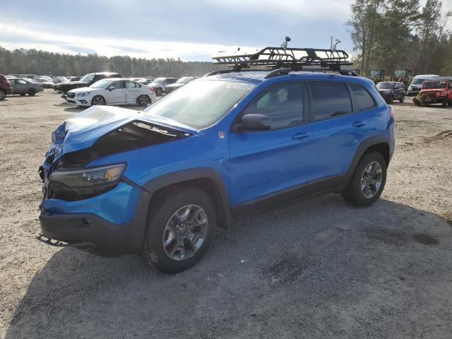 1C4PJMBX6KD105375 - 2019 JEEP CHEROKEE TRAILHAWK BLUE photo 1