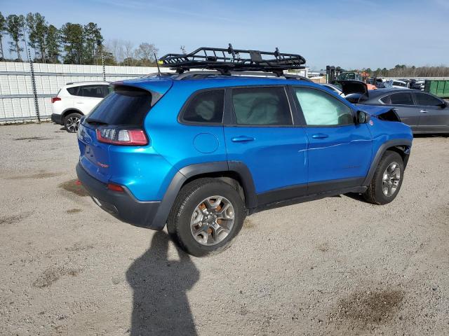 1C4PJMBX6KD105375 - 2019 JEEP CHEROKEE TRAILHAWK BLUE photo 3