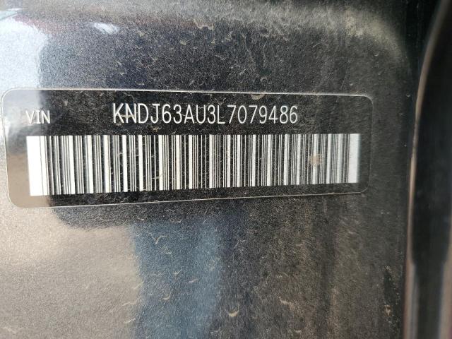 KNDJ63AU3L7079486 - 2020 KIA SOUL GT LINE CHARCOAL photo 12