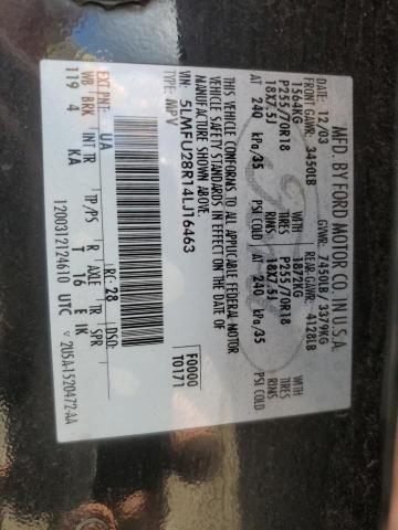 5LMFU28R14LJ16463 - 2004 LINCOLN NAVIGATOR შავი ფოტო 13