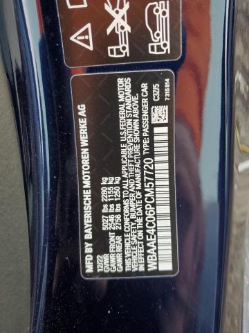 WBAAE4C06PCM57720 - 2023 BMW 840XI BLUE photo 12