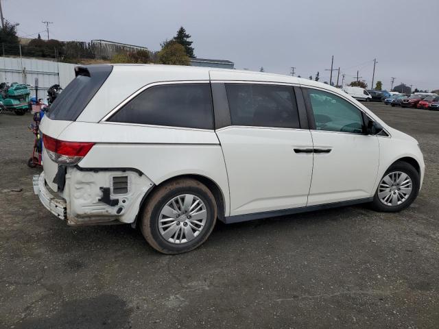 5FNRL5H24FB096484 - 2015 HONDA ODYSSEY LX WHITE photo 3