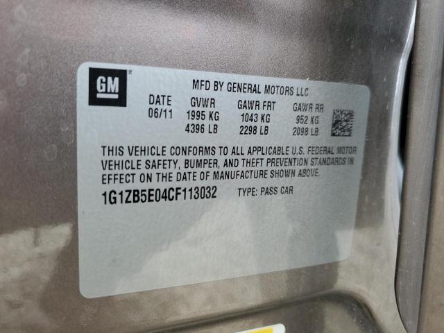 1G1ZB5E04CF113032 - 2012 CHEVROLET MALIBU LS Gris foto 12