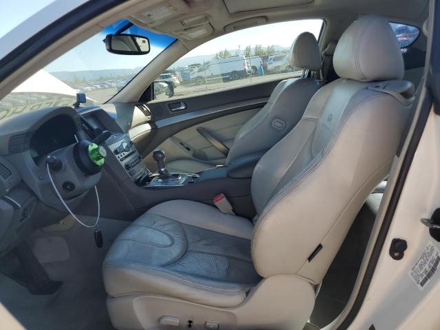 JN1CV6EK0AM104254 - 2010 INFINITI G37 BASE WHITE photo 7