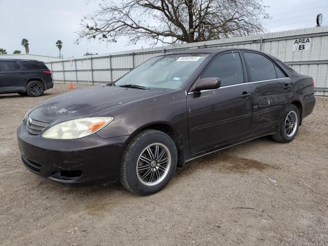JTDBE32K920040140 - 2002 TOYOTA CAMRY LE BROWN photo 1