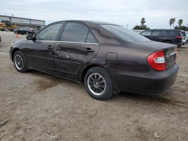 JTDBE32K920040140 - 2002 TOYOTA CAMRY LE BROWN photo 2
