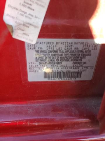 3N1AB7AP8EL615623 - 2014 NISSAN SENTRA S RED photo 12