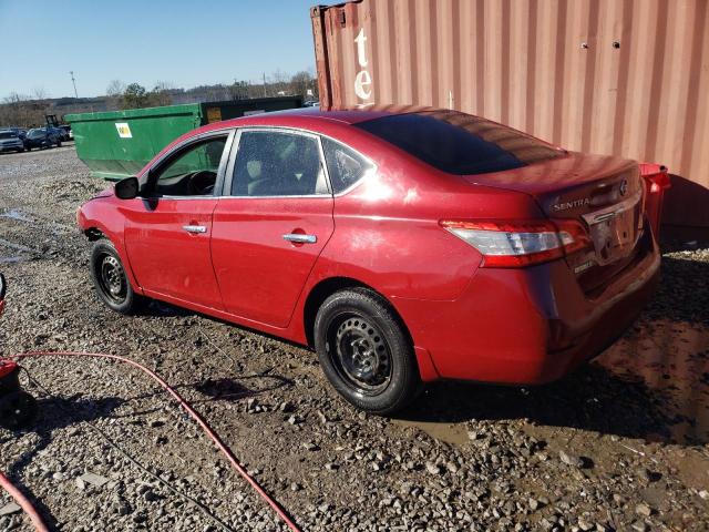 3N1AB7AP8EL615623 - 2014 NISSAN SENTRA S RED photo 2