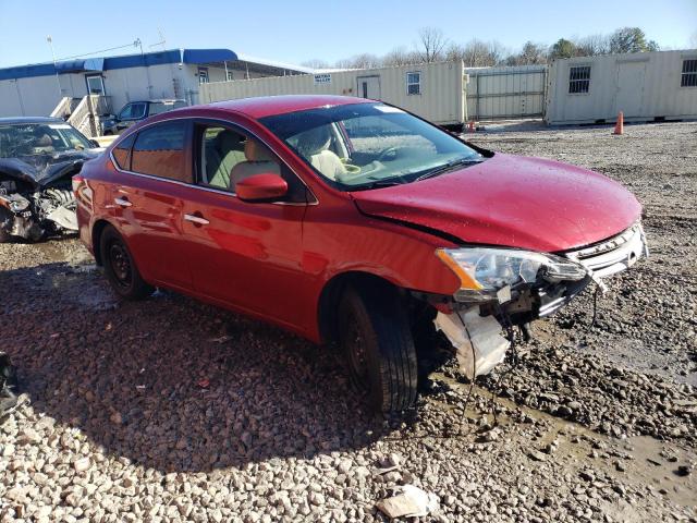 3N1AB7AP8EL615623 - 2014 NISSAN SENTRA S RED photo 4