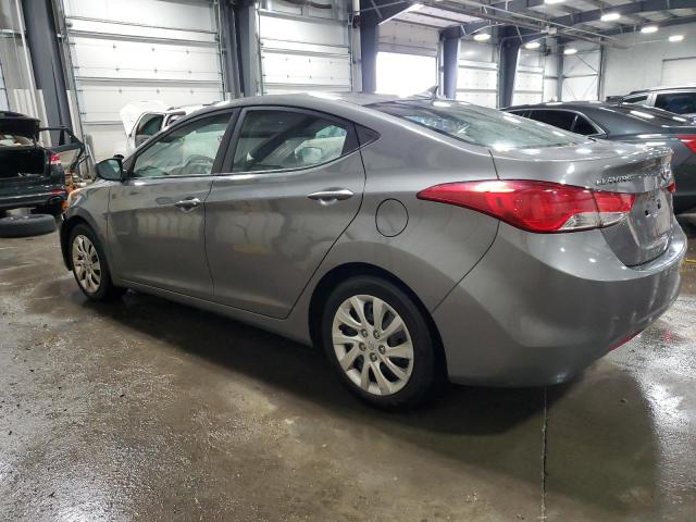 5NPDH4AE9CH127252 - 2012 HYUNDAI ELANTRA GLS SILVER photo 2