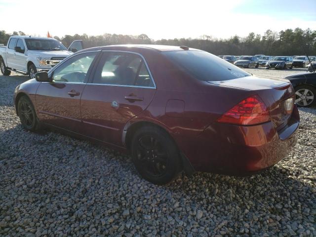 1HGCM56776A182545 - 2006 HONDA ACCORD EX MAROON photo 2