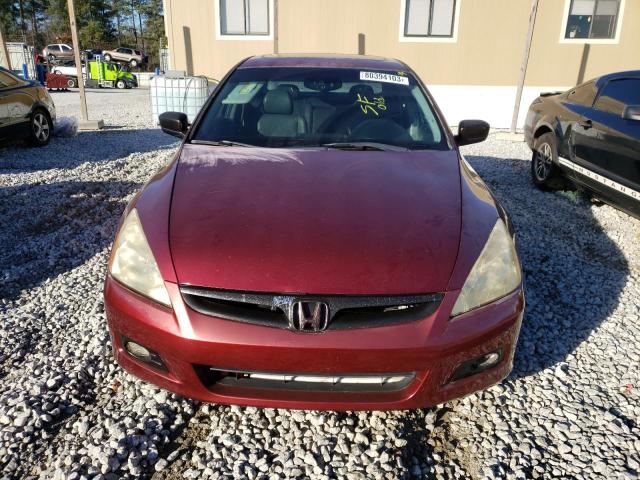 1HGCM56776A182545 - 2006 HONDA ACCORD EX MAROON photo 5