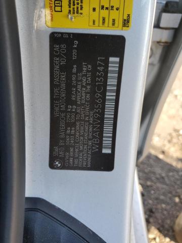 WBANV93569C133471 - 2009 BMW 535 XI SILVER photo 12