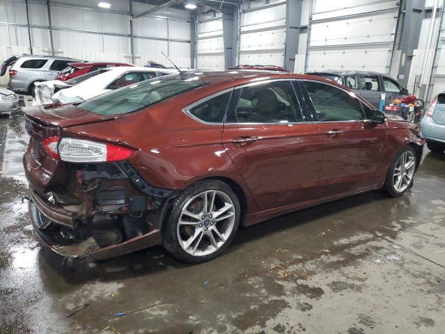 3FA6P0K93FR224931 - 2015 FORD FUSION TITANIUM BROWN photo 3