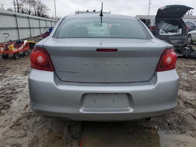 1C3CDZAB2DN536404 - 2013 DODGE AVENGER SE SILVER photo 6