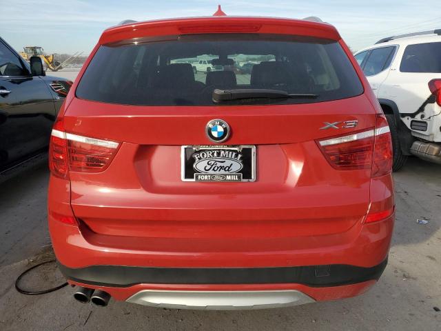 5UXWX9C54F0D62229 - 2015 BMW X3 XDRIVE28I RED photo 6