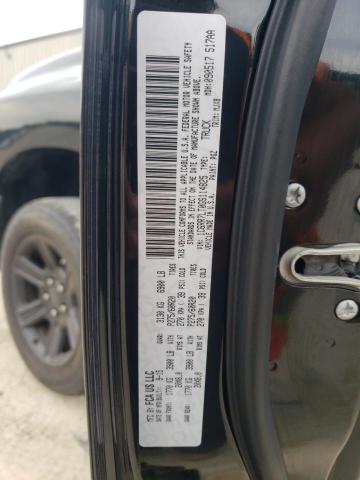 1C6RR7LT0GS114825 - 2016 RAM 1500 SLT BLACK photo 12