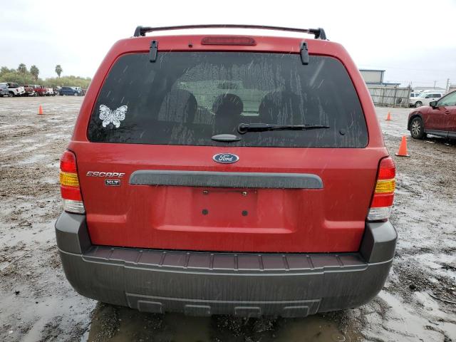 1FMYU03135KA24585 - 2005 FORD ESCAPE XLT RED photo 6