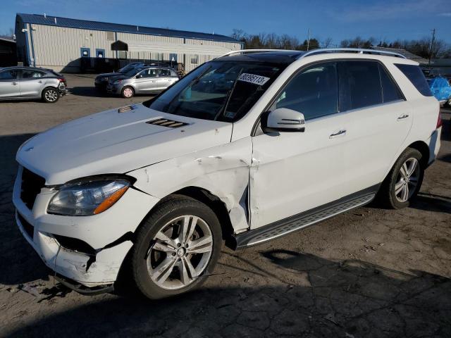 4JGDA5HB7EA426539 - 2014 MERCEDES-BENZ ML 350 4MATIC WHITE photo 1