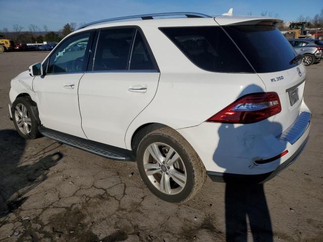 4JGDA5HB7EA426539 - 2014 MERCEDES-BENZ ML 350 4MATIC WHITE photo 2