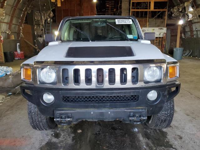 5GTEN13E188134624 - 2008 HUMMER H3 WHITE photo 5