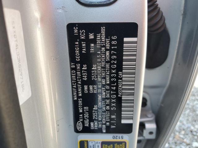 5XXGT4L33KG297186 - 2019 KIA OPTIMA LX 灰色 照片 13