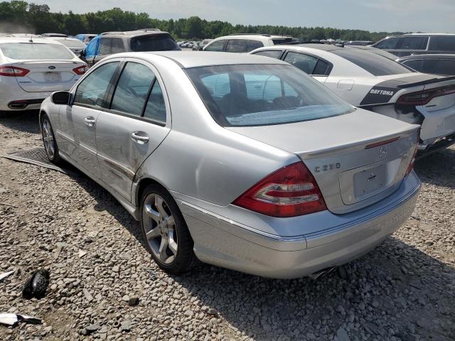 WDBRF52H17E024504 - 2007 MERCEDES-BENZ C 230 SILVER photo 2