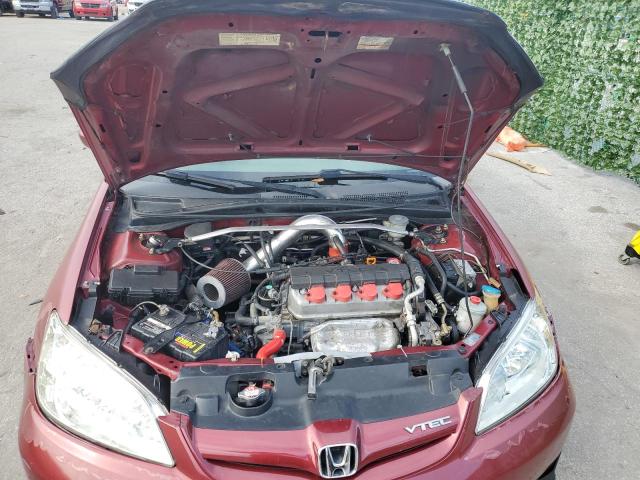 2HGES26775H538358 - 2005 HONDA CIVIC EX RED photo 11