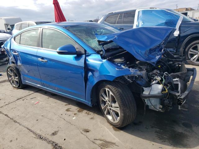 5NPD84LF1HH080215 - 2017 HYUNDAI ELANTRA SE BLUE photo 4