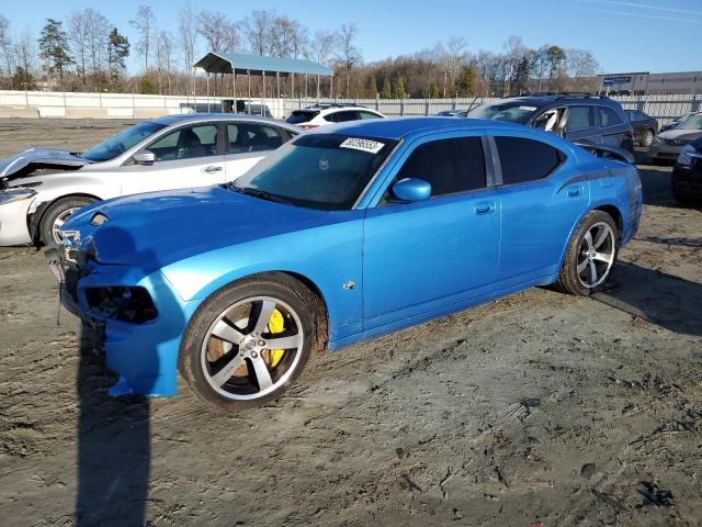 2B3KA73W68H171858 - 2008 DODGE CHARGER SRT-8 BLUE photo 1