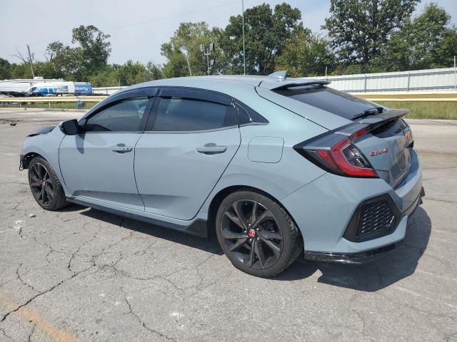 SHHFK7H92JU201254 - 2018 HONDA CIVIC SPORT TOURING BLUE photo 2