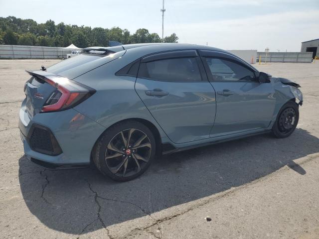 SHHFK7H92JU201254 - 2018 HONDA CIVIC SPORT TOURING BLUE photo 3