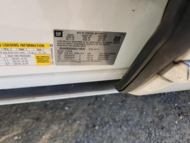 5GAKRCKD6DJ119530 - 2013 BUICK ENCLAVE 白色 照片 13