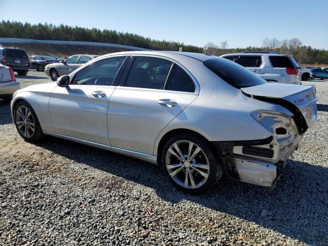 55SWF4JB3GU173229 - 2016 MERCEDES-BENZ C 300 SILVER photo 2