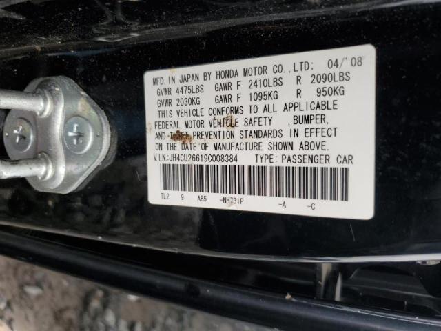 JH4CU26619C008384 - 2009 ACURA TSX BLACK photo 12