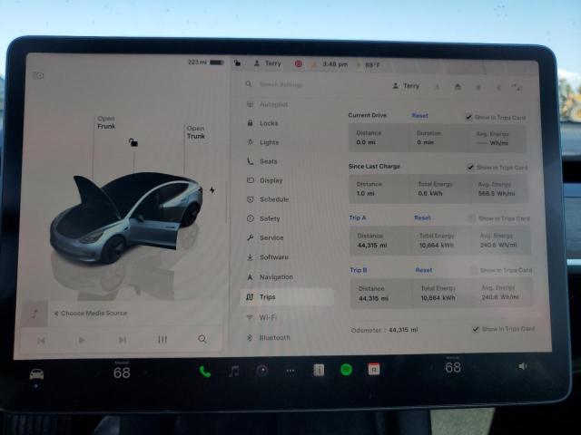 5YJ3E1EA0PF572977 - 2023 TESLA MODEL 3 ლურჯი ფოტო 9