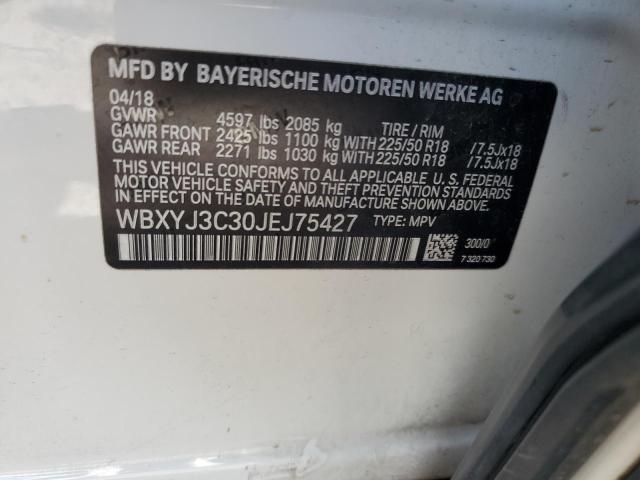 WBXYJ3C30JEJ75427 - 2018 BMW X2 SDRIVE28I 白色 照片 13